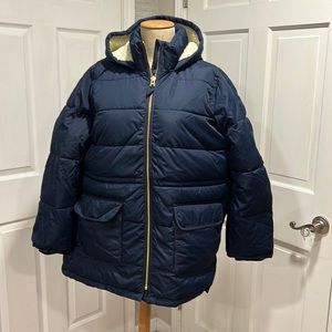 JCrew Quilted Puffer Parka with Primaloft Navy NWT 3x
